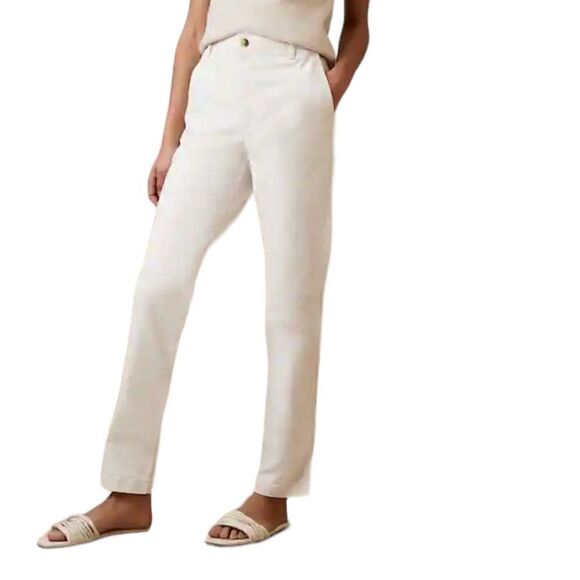 Banana Republic Women’s Authentic Chino High Rise Pants, Stone Washed, 16, NWT - Picture 1 of 6